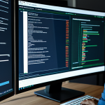 컨테이너 보안 관리 방안 제안 - Vulnerability Scan**

"A cybersecurity professional in a modern office setting, analyzing a containe...