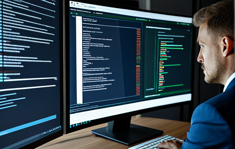 컨테이너 보안 관리 방안 제안 - Vulnerability Scan**

"A cybersecurity professional in a modern office setting, analyzing a containe...